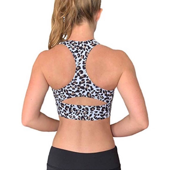 Lennox Leopard Print Sports Bra Crop - Picture 4 of 7